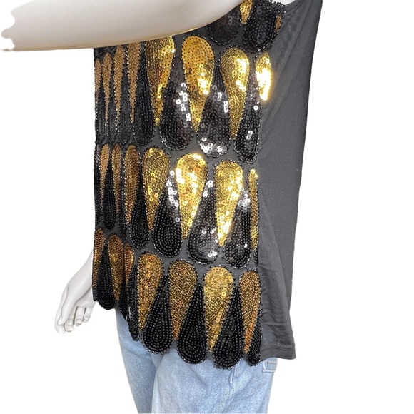 Sequin Art Deco party tank - Picture 6 of 7